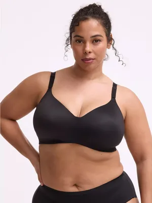 NWT Torrid 44F Wire-Free Lightly Lined 360 Back Smoothing Bra Black thumbnail 1