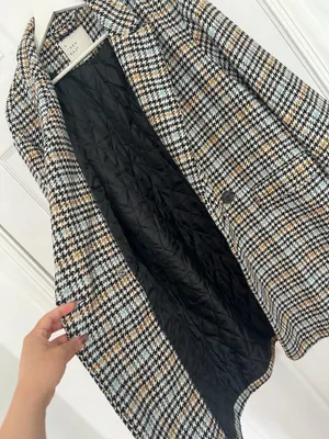 A New Day Houndstooth Plaid Coat L Double Breasted Preppy Academia Chic Blazer thumbnail 6