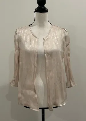 Dazy Sheer Metallic Cover Shirt thumbnail 1