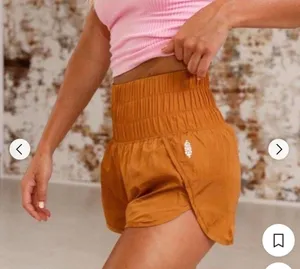 FP Movement The Way Home Shorts Honey Mallow Gold Bronze 2" Size L thumbnail 1