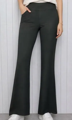 Uniqlo Women's Olive Green Flare‎ Pants size XL thumbnail 1