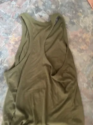 Old Navy Olive Green Ribbed Tank Top thumbnail 4