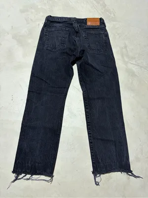 Levi Strauss Levi’s 501 premium black denim jeans 30x30 frayed thumbnail 10