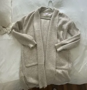 Sincerely Jules tan cardigan thumbnail 1