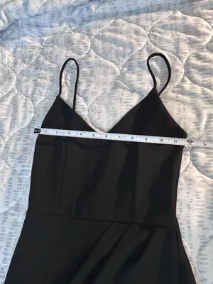 Lulus Black V-Neck Ruched Tulip Hem Bodycon Mini Dress XS thumbnail 6