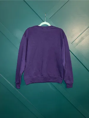 Vintage Champion Clemson Tigers Purple Sweatshirt Orange & White Logo thumbnail 3