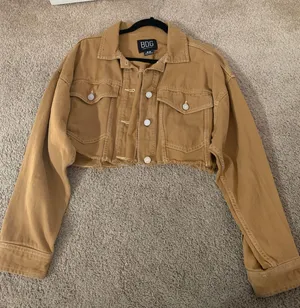 BDG Urban Outfitters Cropped Denim Trucker thumbnail 1