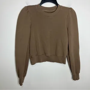 Wilfred free Aritzia Terry puffed sleeve sweatshirt organic‎ cotton size XXS thumbnail 3