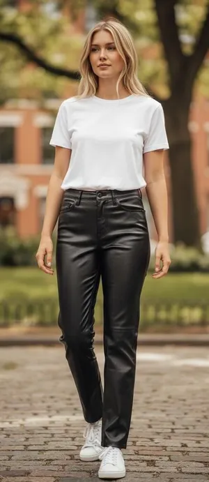 Abercrombie & Fitch The 90s Straight Ultra High Rise Black Pants Women Size 28 6 thumbnail 1