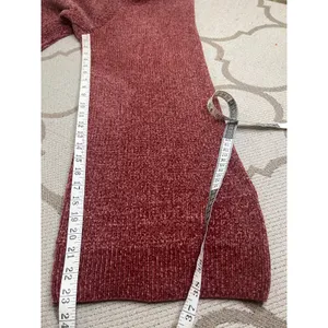 Lulus Comfy Cutie Rusty Rose Chenille Wide Leg Pull On Sweater Pants, Size Small thumbnail 8