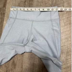 Outdoor Voices Women's High Rise Biker Shorts Light Grey Heather Athletic S/M thumbnail 3