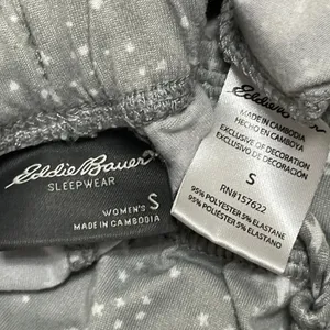 Eddie Bauer Womens Gray White Star Print Sleeveless Tank Sleepwear Pajamas Set S thumbnail 4