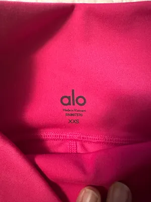ALO Yoga High-Waist Bike Shorts in Fuchsia thumbnail 3
