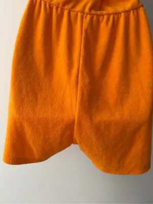 Wild Fable Orange Halter Romper XL Terry Cloth Keyhole Summer Beach Boho thumbnail 4