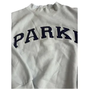 Parke Hometown Varsity Mockneck Sweatshirt Cloud Blue S/M Fleece Sold Out thumbnail 3