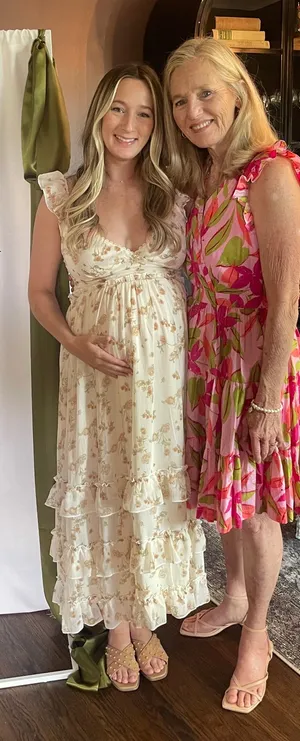Cream floral dress kirious Los Angeles thumbnail 2