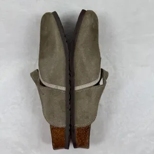 Birkenstock Mantova Suede Mary Jane Clogs Taupe 42 L11 M9 Narrow READ‎ thumbnail 9
