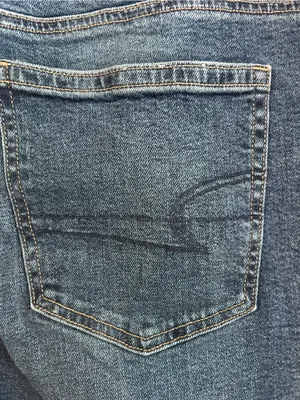 American Eagle Outfitters Womens Medium Blue 90s Straight Jeans 16 Short thumbnail 3