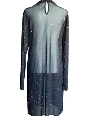 Eva Franco Starlight Long-Sleeve Sheer Tunic Sz L‎ thumbnail 9