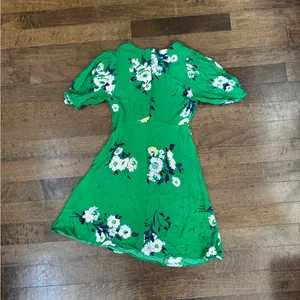 Free People Green Garden Party Mini Floral Summer Dress thumbnail 6