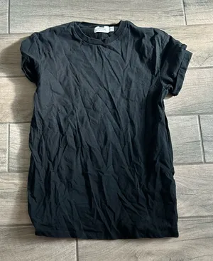 Top man cuffed short sleeve tshirt Black Size XS thumbnail 1