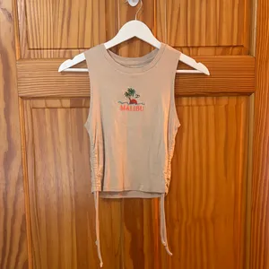 Homegirl Society Size Small Tan Malibu Beach Tank Top thumbnail 2