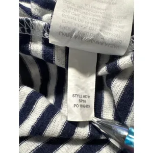 J.Crew Striped Bodysuit Top Nautical Casual Layering‎ Tee Shirt L thumbnail 9