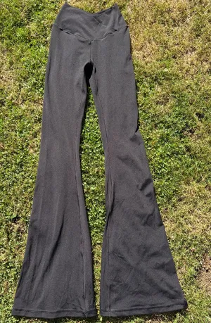 Aerie Black Yoga Pants Flare Leggings XS thumbnail 2
