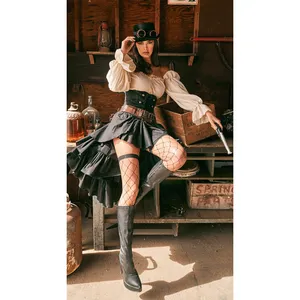 NEW Steampunk Sexy Seductress Costume Size Medium thumbnail 2