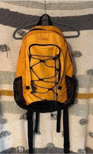 L.L. Bean Yellow Backpack with Black Accents thumbnail 1