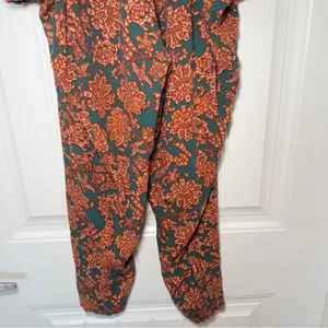 Free People Medium High Rise Olympia Harem Balloon Printed Boho Floral Pants‎ thumbnail 5