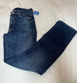 Mother dark wash straight leg jeans size 24 thumbnail 1