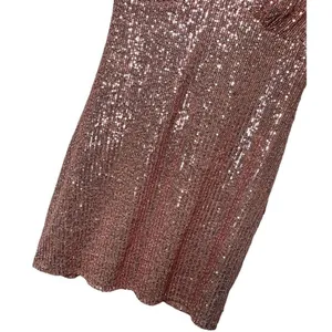 Lulus Party in Style Sequin Sleeveless Mini Lined V Neck Dress Light Pink XL thumbnail 4