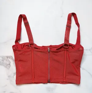 Edikted Teagen Mesh Corset Top thumbnail 5