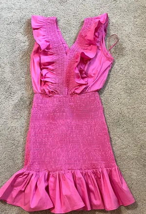 Pink Ruffled Dress thumbnail 1