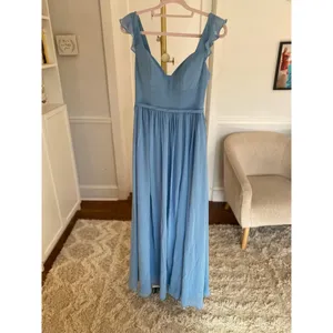 Azazie Chiffon Maxi Dress Romantic‎ Wedding Guest Gown Quiet Luxury Old Money A4 thumbnail 2