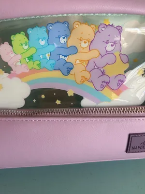 NWOT Impressions Care Bears Rainbow Cosmetic Pouch Makeup Bag Care Bears Travel thumbnail 7
