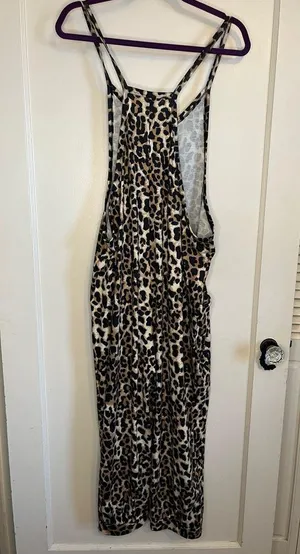Leopard print jumpsuit Brown Size L thumbnail 3