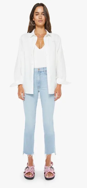 Insider MOTHER Denim Crop Step Fray limited edition thumbnail 1