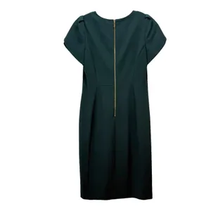 Calvin Klein Dark Green Tulip Sleeve Stretch Crepe Sheath Dress‎ Size 6 thumbnail 7
