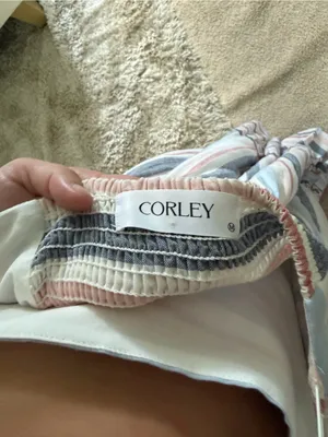 Corley Striped Sleeveless Maxi Dress in White and Pastel Stripes thumbnail 3