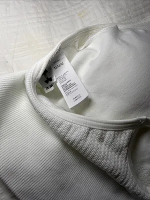 Under Armour White Seamless Sports Bra thumbnail 3