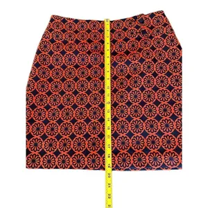 Anthropologie Women's A-Line Knee Length Geometric Skirt Size M Multicolor thumbnail 4