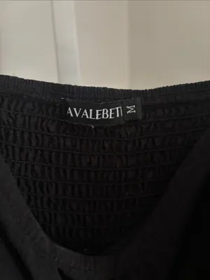 Avalebeti Black Wide-Leg Crop Jumpsuit Romper with Bow Front and Cut Out Size M thumbnail 6