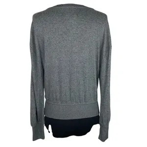 ✨Anthropologie Rocio Surplice Grey Sz Medium Top✨ thumbnail 7