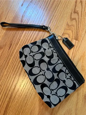 Coach Y2K Black Logo Wristlet thumbnail 2