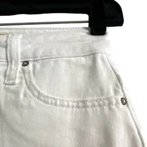 Joes Jeans Womens Field Skirt White Denim Fringe Mini Coastal Boho Size 24 Waist thumbnail 2