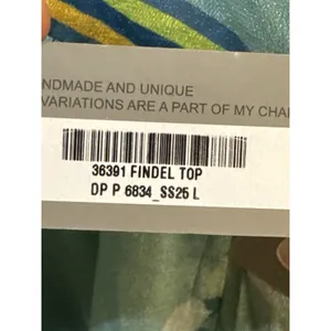 Bl^nk London FINDEL TOP Anthropologie Floral Smocked Watercolor Size Large thumbnail 7