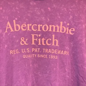 Abercrombie‎ & Fitch Graphic Logo T-Shirt Medium Purple Acid Wash Vintage Style thumbnail 2