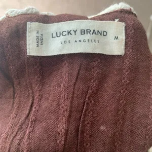Lucky Brand Crochet Romper Pink Granny Square Boho Coachella Festival Size M NWT thumbnail 11